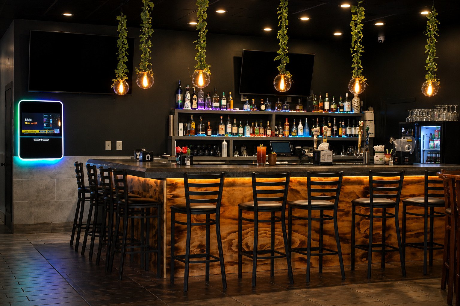 Bar area at Los Patrones Mexican Grill
